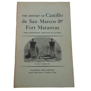 The History Castillo De San Marcos Fort Matanzas Albert Manucy 1955 Illustrated